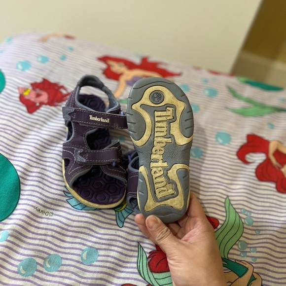 Timberland Purple Kids Shoes with Velcro Straps Size 9US (Toddler Girl) - Picture 3 of 4